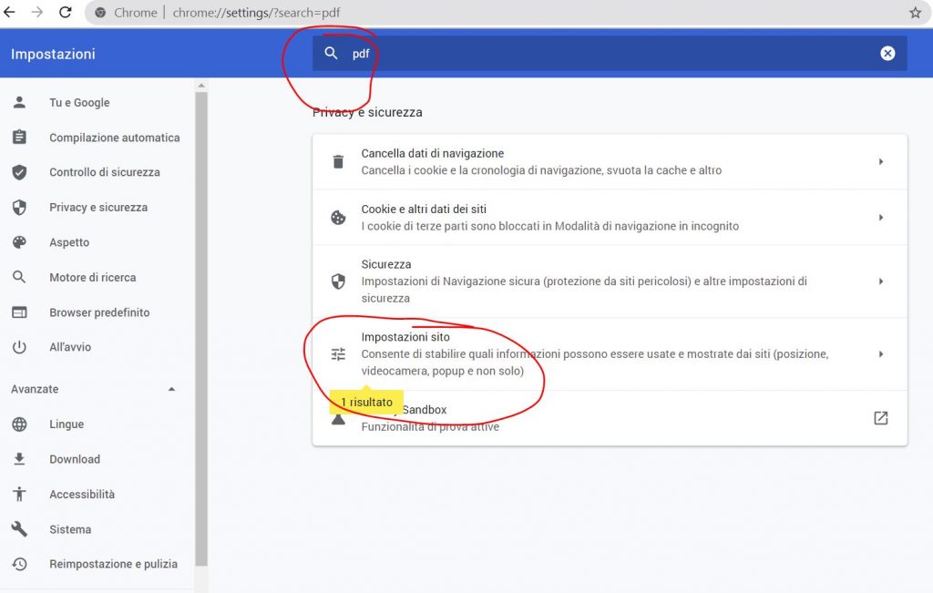 chrome per aprire pdf